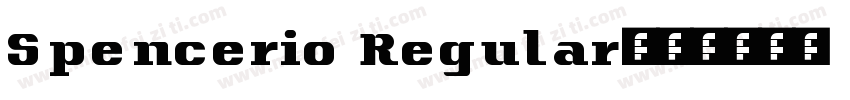 Spencerio Regular字体转换
